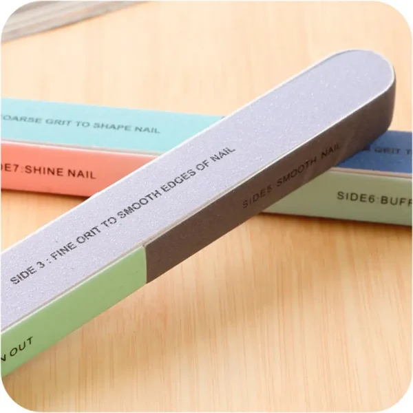 Nail polish buffer Nail Art Sanding Files Buffer Block Manicure Pedicure Tools Sand Surface Sponge Nail File - Image 6