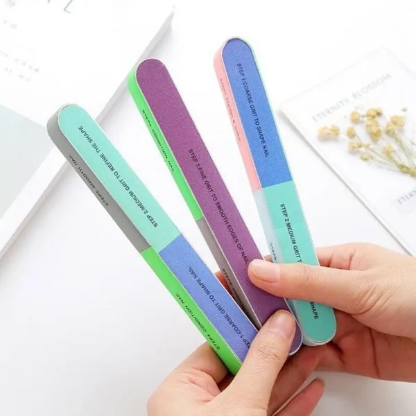 Nail polish buffer Nail Art Sanding Files Buffer Block Manicure Pedicure Tools Sand Surface Sponge Nail File - Image 2