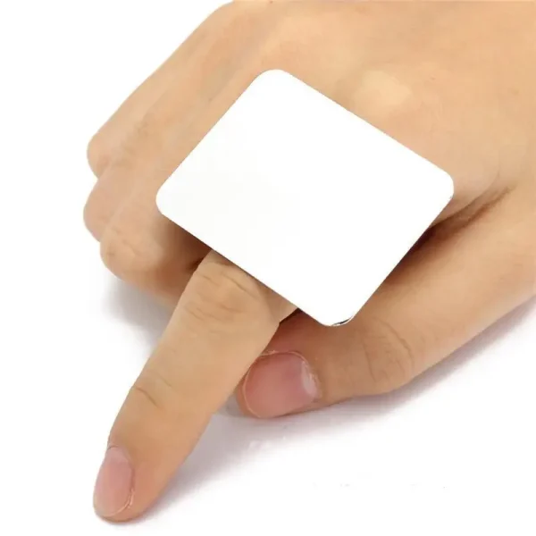 Hot Nail Art Cosmetics Small Nail Art Palette Makeup Palette Stainless Steel Ring Mini Palette Small Square - Image 2
