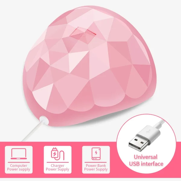 CNHIDS 54W 18 LED Drying Lamp Manicure UV Nail Dryer Curing Gel Nail Polish With USB Smart Timer Sun Light Nail Art Tools - Image 4