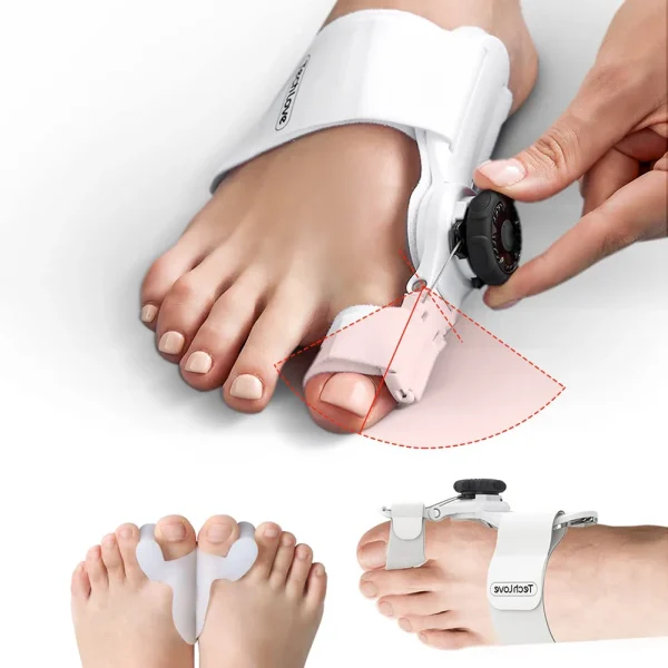 Bunion Corrector Unisex Foot Hallux Valgus Braces Rotatable Toe Separator Straightener Adjustable Pedicure Finger Toe Corrector - Image 4