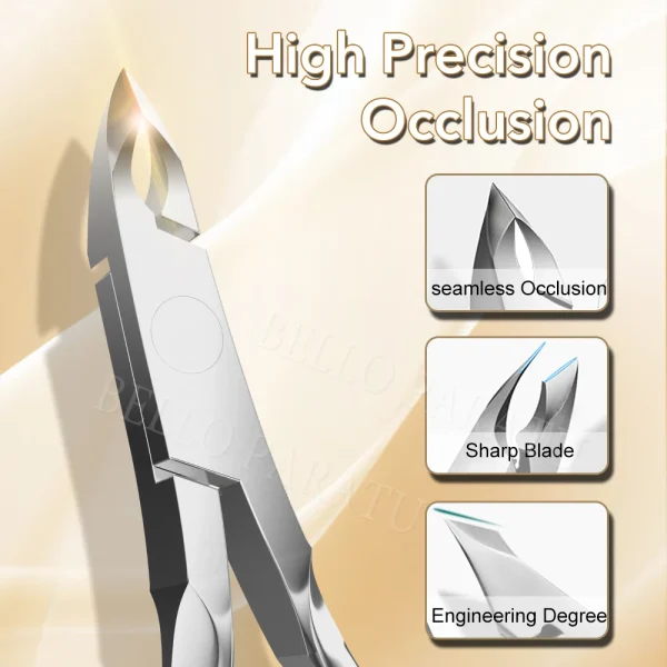 1Pcs Cuticle Clippers 1/2 Jaw Professional Cuticle Cutter Nail Cuticle Remover Nail Skin Clipper Hangnail Trimmer Manicure Tool - Image 2