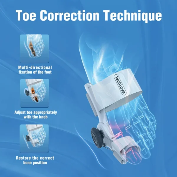 Bunion Corrector Unisex Foot Hallux Valgus Braces Rotatable Toe Separator Straightener Adjustable Pedicure Finger Toe Corrector - Image 6