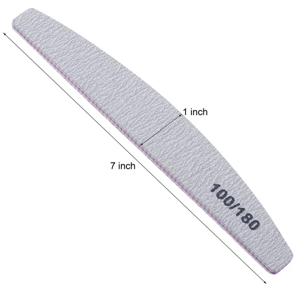 5Pcs/Lot Nail File Mix Color Limas 80/100 Grit Professional Sandpaper Cuticle Remover Buffer Files Manicure Tool Set - Image 2