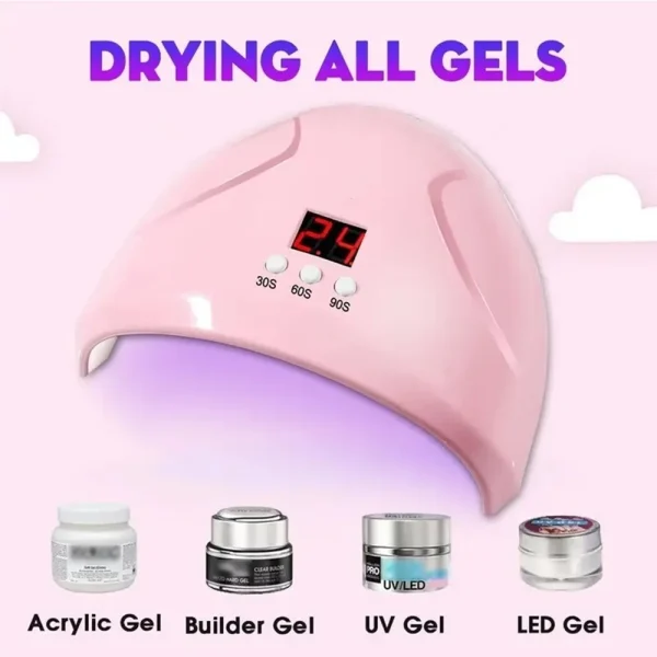 USB Nail Phototherapy Machine Nail Lamp 12 UV LEDs Light Curing 36W Nail Polish Gel Infrared Sensor Machine Nail Art - Image 6
