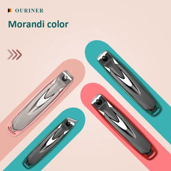 Colorful Nail Clippers Anti-Splash Nail Cutter Detachable Design Fingernail Clippers Stainless Steel Manicure Nail Tool - Image 4