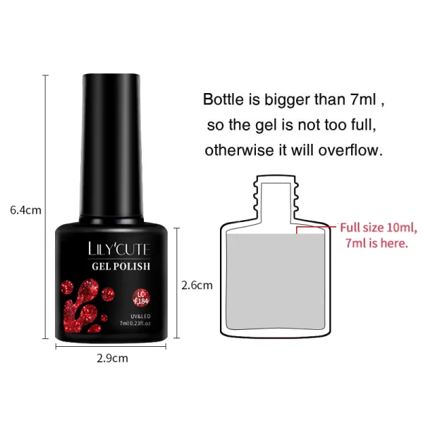 LILYCUTE 7ml White Color Gel Nail Polish Semi Permanent UV Gel Polish Gorgeous Full Coverage Soak Off UV LED Nail Gel Varnishes - Image 6