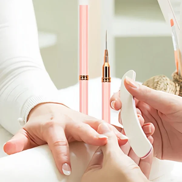 7/9/11/15/25MM Nail Liner Brush Set UV Gel Nail Brushes Kits 5pcs French Stripe Line Painting Drawing Flower Pen Manicure Tools - Image 6