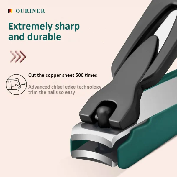 Colorful Nail Clippers Anti-Splash Nail Cutter Detachable Design Fingernail Clippers Stainless Steel Manicure Nail Tool - Image 3