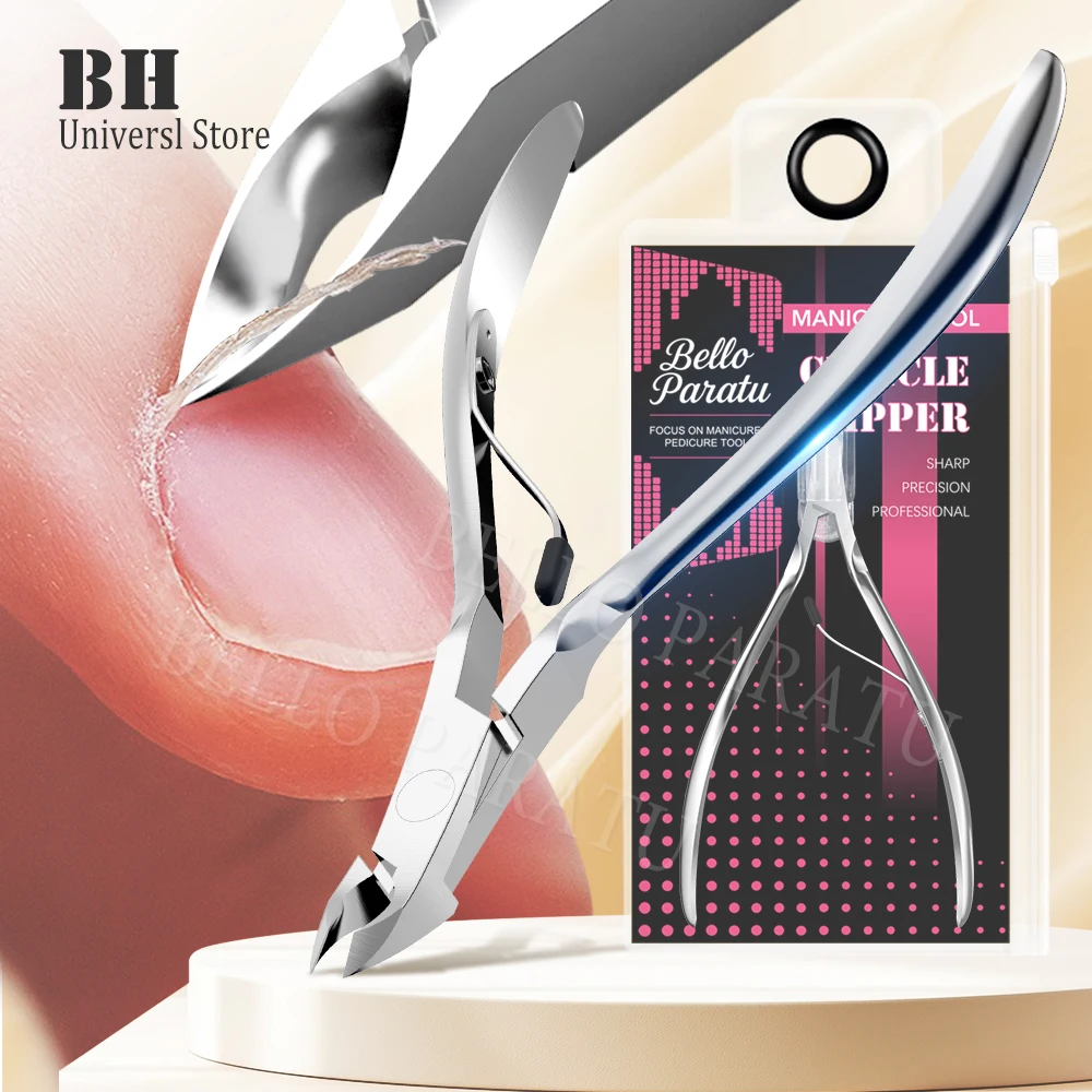 1Pcs Cuticle Clippers 1/2 Jaw Professional Cuticle Cutter Nail Cuticle Remover Nail Skin Clipper Hangnail Trimmer Manicure Tool