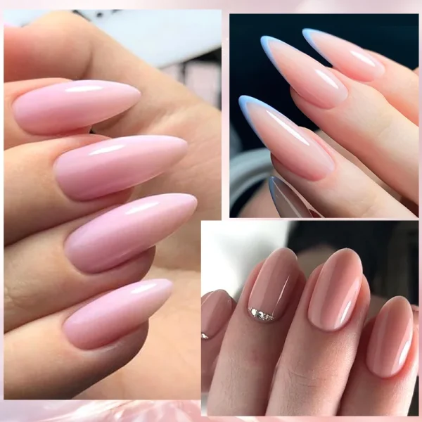 7ml Milky White Jelly Rubber Base Gel Nail Polish Nude Pink Long-Lasting Soak Off UV LED Gel Polish for Nail Art Manicure Vernis - Image 4