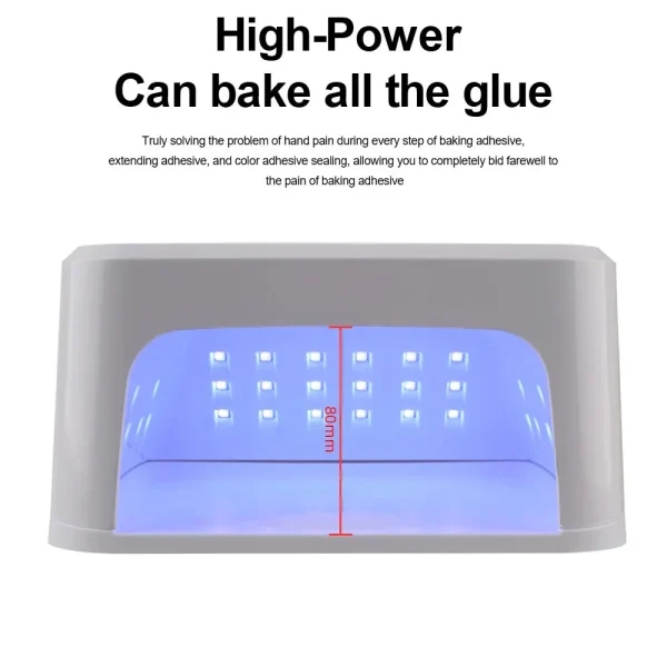 45LED UV Nail Lamp High Power Nail Dryer with LCD Smart Screen Gel Curing Drying Lamp Removable Base Pedicure Tool for Home - Image 5