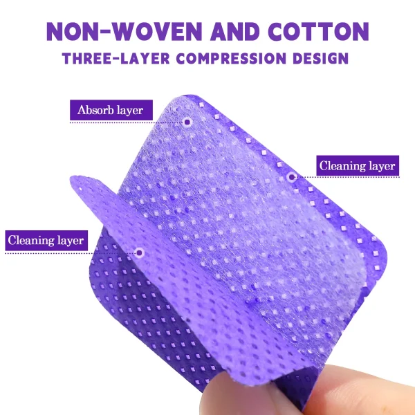 Lint-Free Nail Polish Remover Cotton Wipes UV Gel Tips Remover Cleaner Paper Pad Nails Polish Art Cleaning Manicure Tools - Image 5
