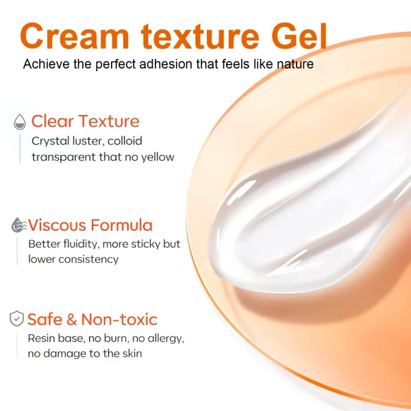 15mL Gel Nail Glue for Rhinestones for Nails Super Adhesive NO Wipe Nail Gem Glue for Nail Crystals Beads Diamonds Sticker 3D - Image 3