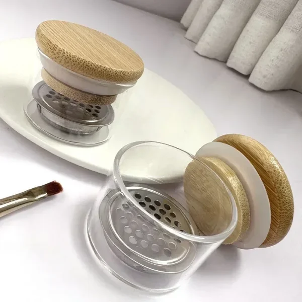 Nail Wash Pen Cup New Technology Glass Crystal Cup Stainless Steel Mesh Filter Cup Sequin Phototherapy Brush Tool - Image 5