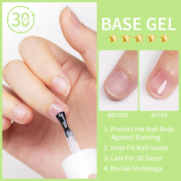 AWStorG 15ML Ace Gel 9-in-1 Nail Glue Gel Nail Polish Thickness Transparent Semi Permanent Function UV Gel Soak Off Nail Art - Image 4