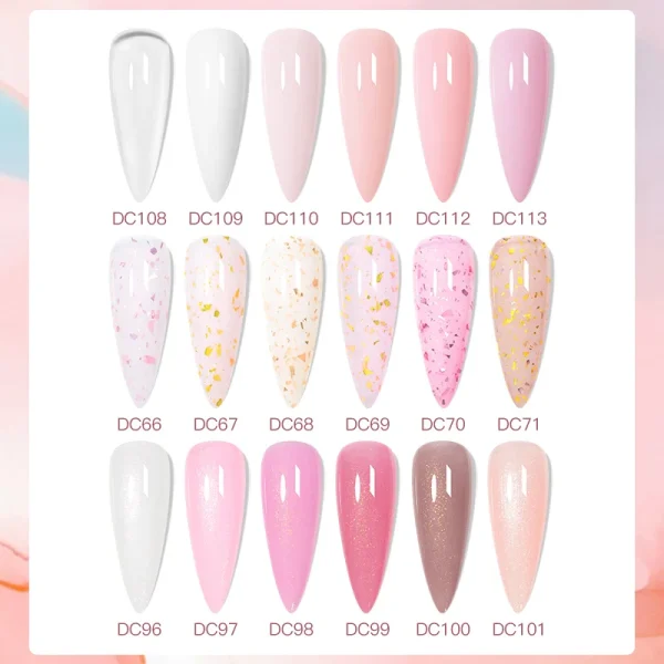 7ml Milky White Jelly Rubber Base Gel Nail Polish Nude Pink Long-Lasting Soak Off UV LED Gel Polish for Nail Art Manicure Vernis - Image 6