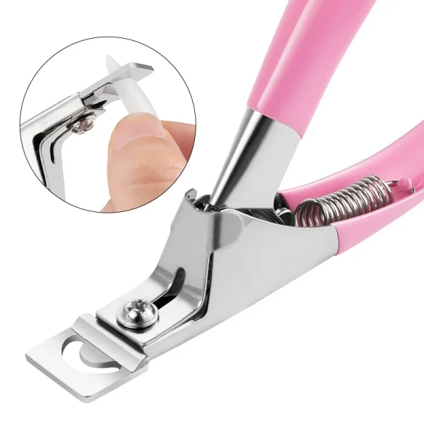 Professional Fake Nail Cutter Nail Cipper Tips Cutter U Type Acrylic Fake Nail Edge Trimmer Stainless Steel Nail Manicure Tools - Image 2