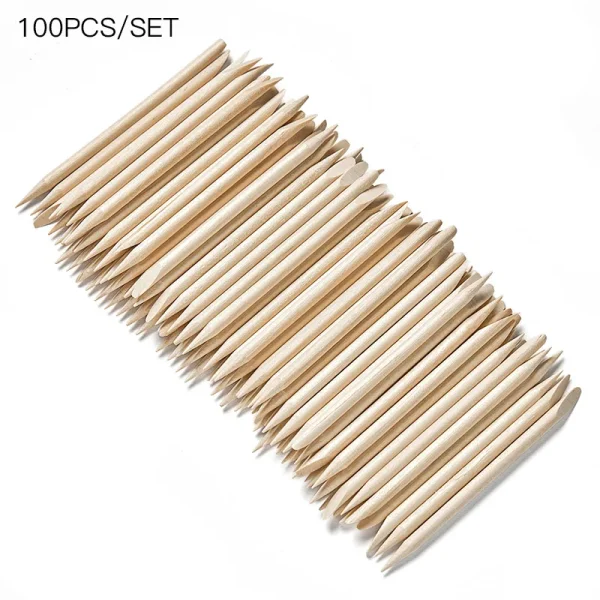 100/50/10Pcs/Packs Nail Art Design Cuticle Pusher Orange Wood Stick Sticks Cuticle Pusher Remover Manicure Pedicure Care - Image 5
