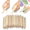 100/50/10Pcs/Packs Nail Art Design Cuticle Pusher Orange Wood Stick Sticks Cuticle Pusher Remover Manicure Pedicure Care