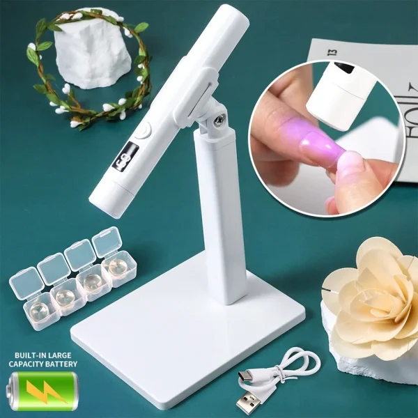 Mini Lampe Uv Led Flashlight for Nails Flashlight for Nails Portable Nail Lamp Wave Polish Machine Drying Lamp for Nails - Image 4