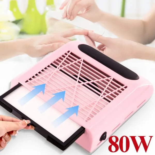 Upgrade Nail Dust Collector Extractor Fan For Manicure Machine Powerful Nail Vacuum Cleaner With Remove Filter Nail Equipment - Image 6