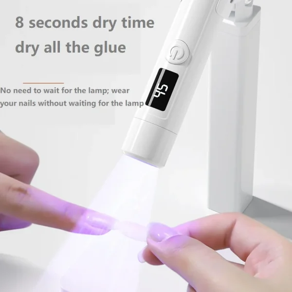 Mini Lampe Uv Led Flashlight for Nails Flashlight for Nails Portable Nail Lamp Wave Polish Machine Drying Lamp for Nails - Image 3