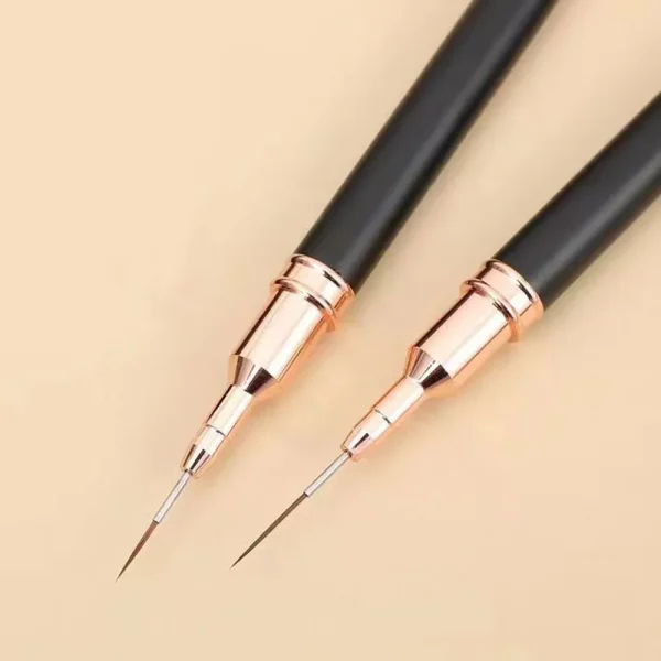 5Sizes Black Nail Art Liner Brushes Painting Nail Design Pen /8/12/20/25mm Drawing Tool for Long Lines Thin Details Manicure Pen - Image 6