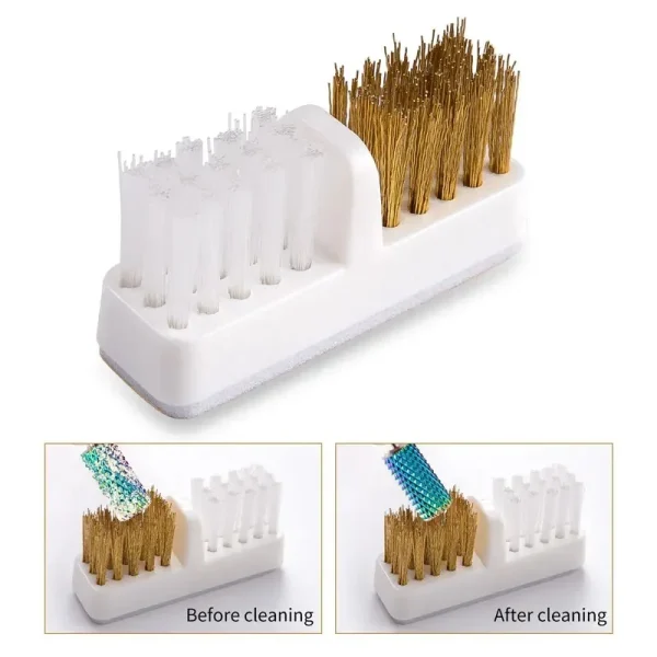 Copper Wire Cleaning Brush Grinding Head Cleaner Electric Sander Soft and Hard Hair Dust Nail Art Tool - Image 3