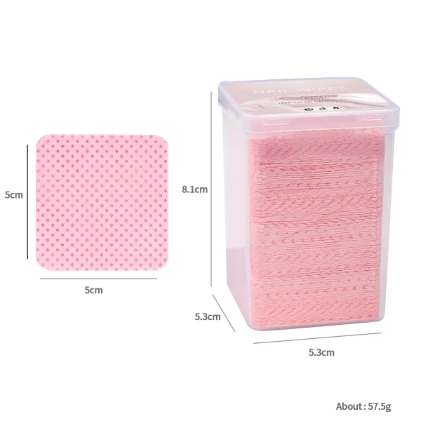 Lint-Free Nail Polish Remover Cotton Wipes UV Gel Tips Remover Cleaner Paper Pad Nails Polish Art Cleaning Manicure Tools - Image 6