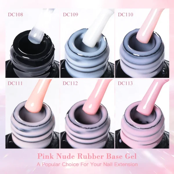 7ml Milky White Jelly Rubber Base Gel Nail Polish Nude Pink Long-Lasting Soak Off UV LED Gel Polish for Nail Art Manicure Vernis - Image 5