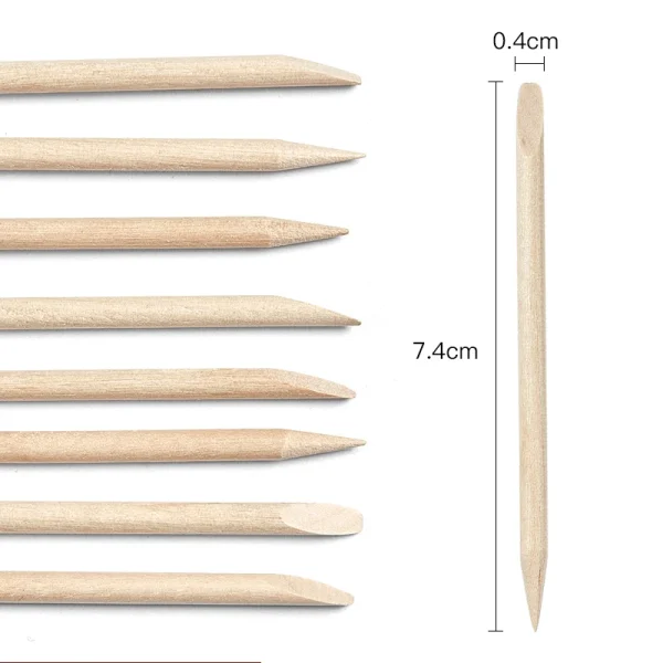 100/50/10Pcs/Packs Nail Art Design Cuticle Pusher Orange Wood Stick Sticks Cuticle Pusher Remover Manicure Pedicure Care - Image 6