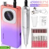 LIMEGIRL V4 45000RPM Electric Portable Nail Drill Machine Rechargeable for Gel Nails Polish Portable Nail File Manicure Tools