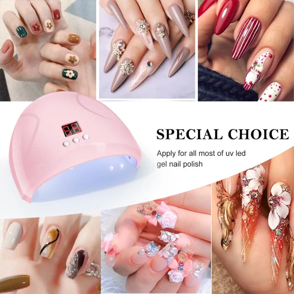 USB Nail Phototherapy Machine Nail Lamp 12 UV LEDs Light Curing 36W Nail Polish Gel Infrared Sensor Machine Nail Art - Image 5