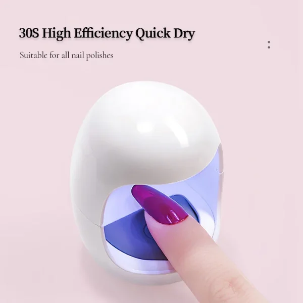 YIKOOLIN 6W Mini LED Nail Lamp UV LED USB Lamp Cute Mini Eggshell Quick Drying Portable Gel Nail Lamp Gel Curing With USB Free - Image 2