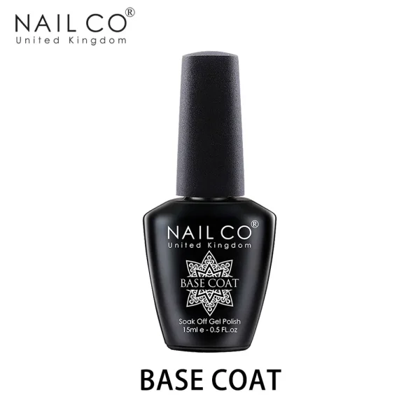 NAILCO 15ml Top Coat And Base Coat Art Design Gel Nail Polish UV Top Base Coat UV LED Soak Off Gel For Nail Decoration Varnish - Image 2