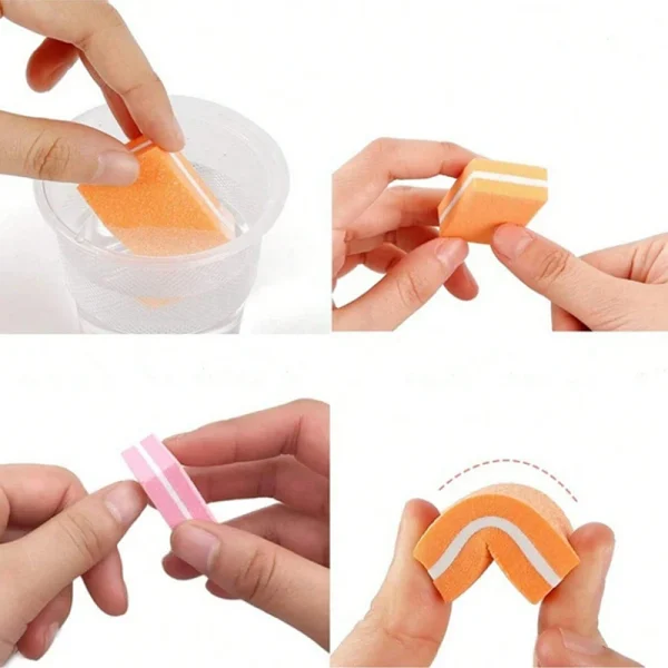 50Pcs Professional Mini Nails Art buffer File 100/180 Sandpaper Manicure Tips Care File Sanding Polishing Accessories Tools - Image 5