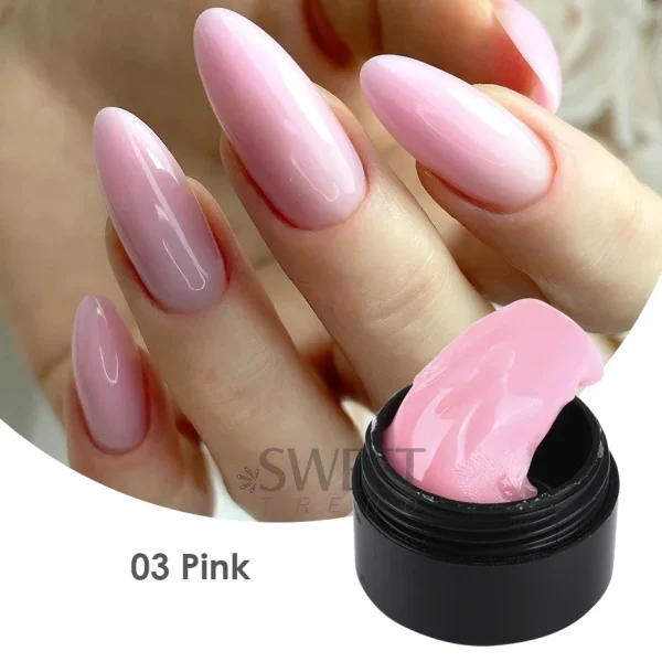 5ml Crystal Soft Solid Extension Nail Gel Clear Nude Pink Acrylic Carving Flower Jelly Shaping DIY Model Manicure Varnish Tools - Image 5