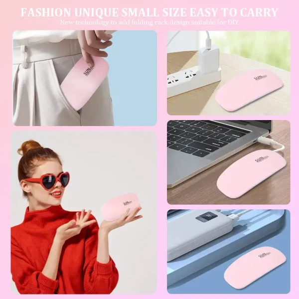 Nail Lamp Foldable 6w Uv Led Lamp For Nails Machine Uv Leds Gel Quick drying Dryer Lamp Manicure Tool Professional Equipme - Image 5