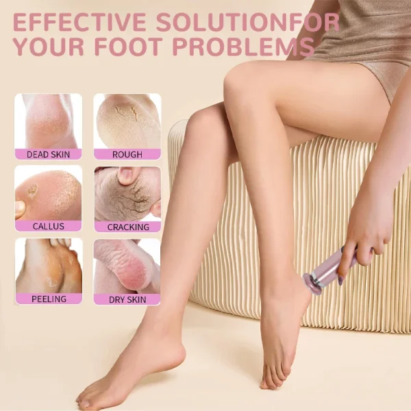 2025 New2 In1 Electric File For Feet Pedicure Machine Dead Skin Remover Callus Foot Grinding Trimmer Rechargeable Foot Care Tool - Image 5