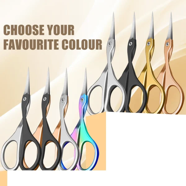 1Pc Cuticle Scissors Stainless Steel Curved Blade Small Scissors Trimming the Fingernails Eyebrow Eyelash Dry Skin Nail Scissors - Image 4