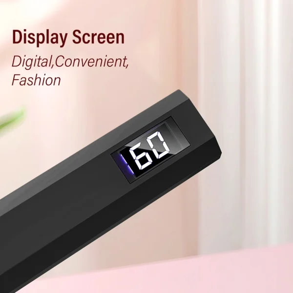 Nail Lamp Portable Handheld Mini UV LED With Battery For Gel Polish Quick Dry Flashlight Pen With Chronograph Display - Image 4