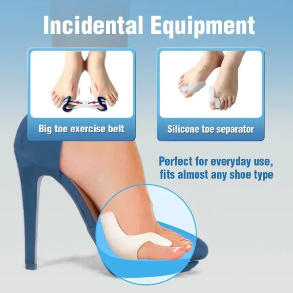 Bunion Corrector Unisex Foot Hallux Valgus Braces Rotatable Toe Separator Straightener Adjustable Pedicure Finger Toe Corrector - Image 5