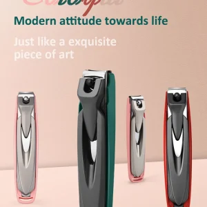 Colorful Nail Clippers Anti-Splash Nail Cutter Detachable Design Fingernail Clippers Stainless Steel Manicure Nail Tool