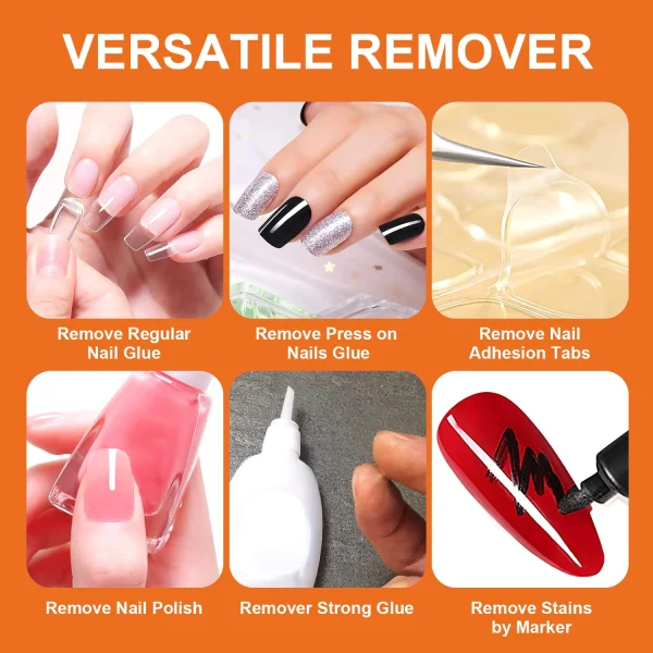 10ml Debonder Glues For Removeing False Nails Rhinestone Remover Tools, Manicure Accessories Fast Dissolve Liquid Nail Art Tool - Image 2