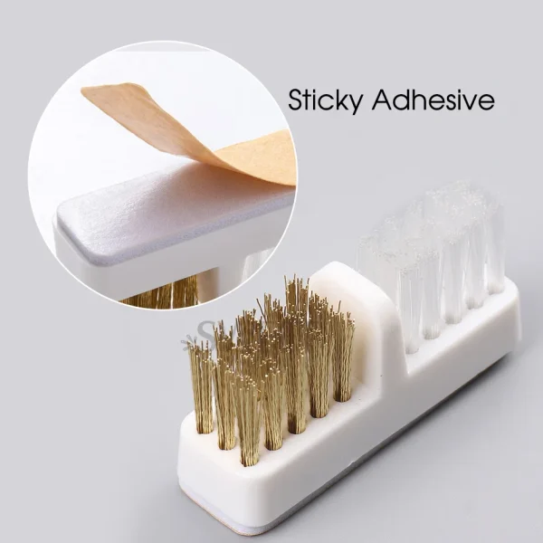 1pcs Electric Nail Grinding Head Cleaning Brush Portable Manicure Drills Bits Cleanser Dual Copper Wire Brush Clean Tools - Image 3