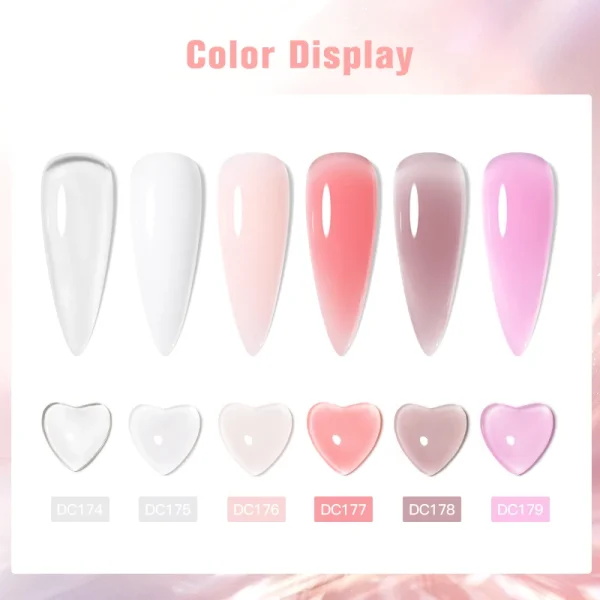 Mtssii 7ml Milky White Quick Extension Gel Nail Polish Nude Construct Hard Gel Semi Permanent Acrylic Extension Nail Art Varnish - Image 3