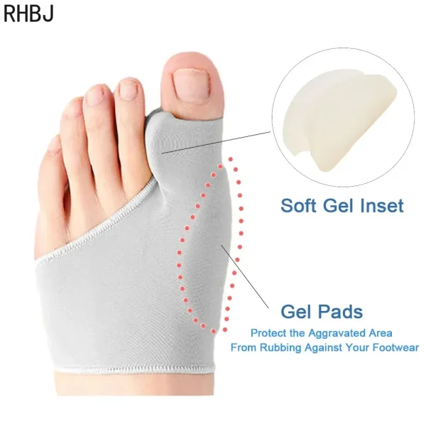 1Pair Toe Separator Hallux Valgus Bunion Corrector Hammer Toe Straightener Foot Pain Relief Orthopedic Pedicure Tools Foot Care - Image 6