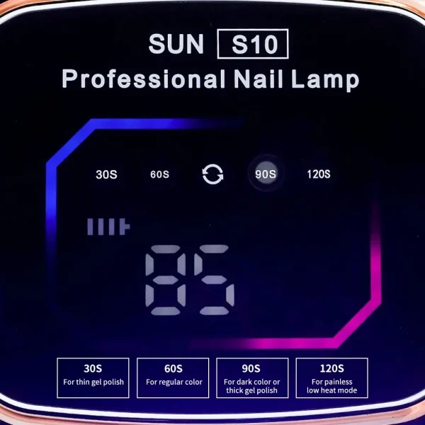 Professional Rechargeable Nail UV LED Lamp Dryer HD Display Smart Wireless Nail Drying Lamp for Fast Dry Curing All Polish Gel - Image 5