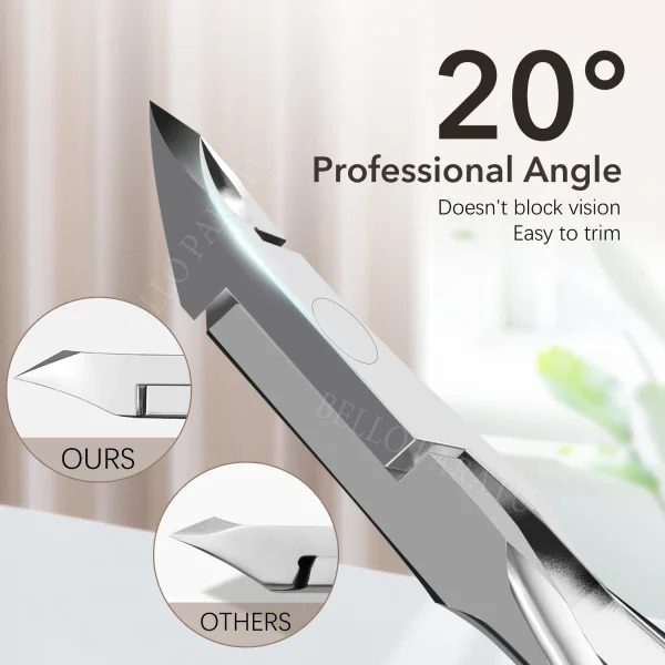 1Pcs Cuticle Trimmer Professional Cuticle Nippers Stainless Steel Clippers Cutter Remover Manicure Nail Tools for Women - Image 2